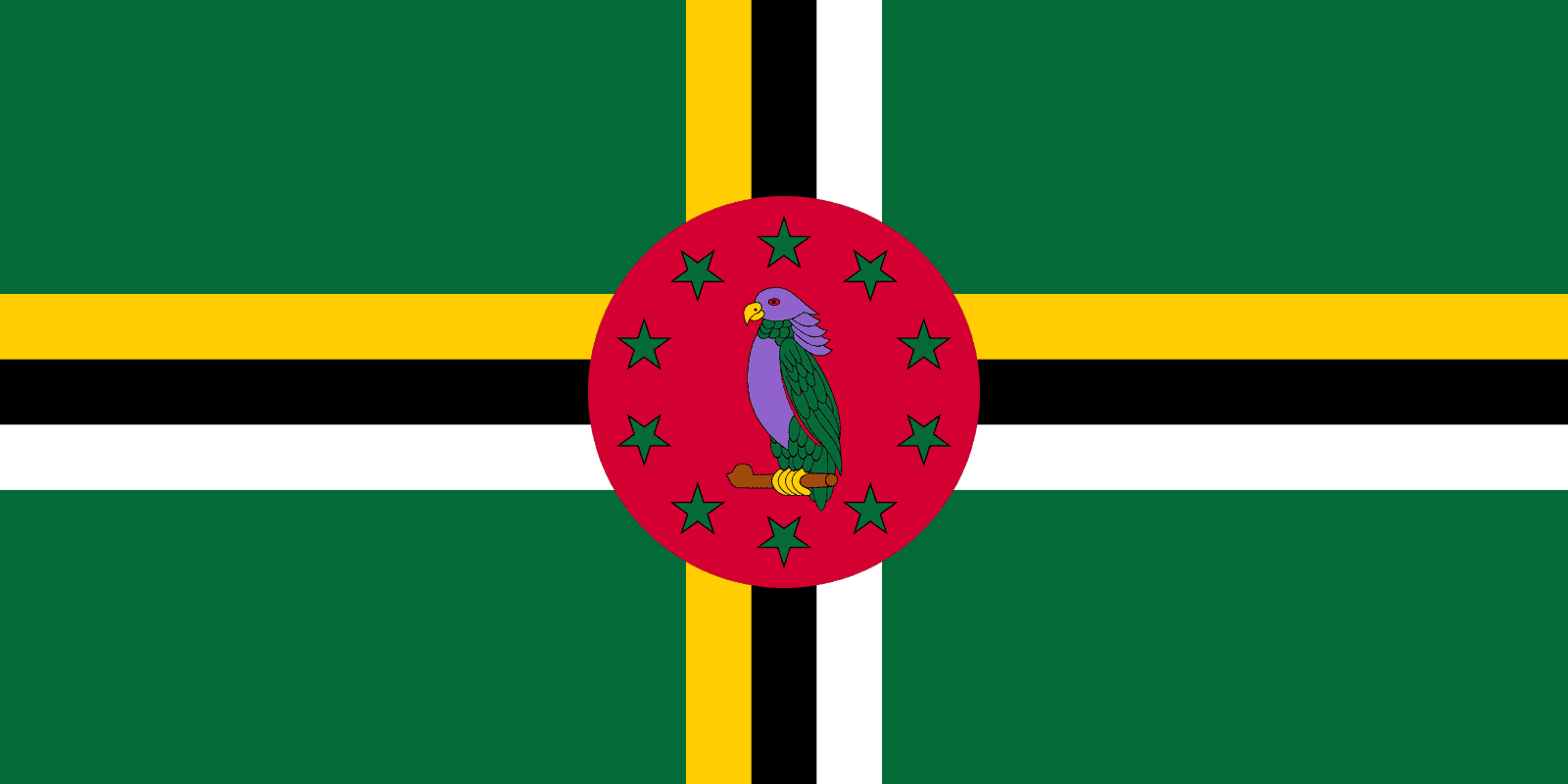 Dominica Flag - Fabplaces 