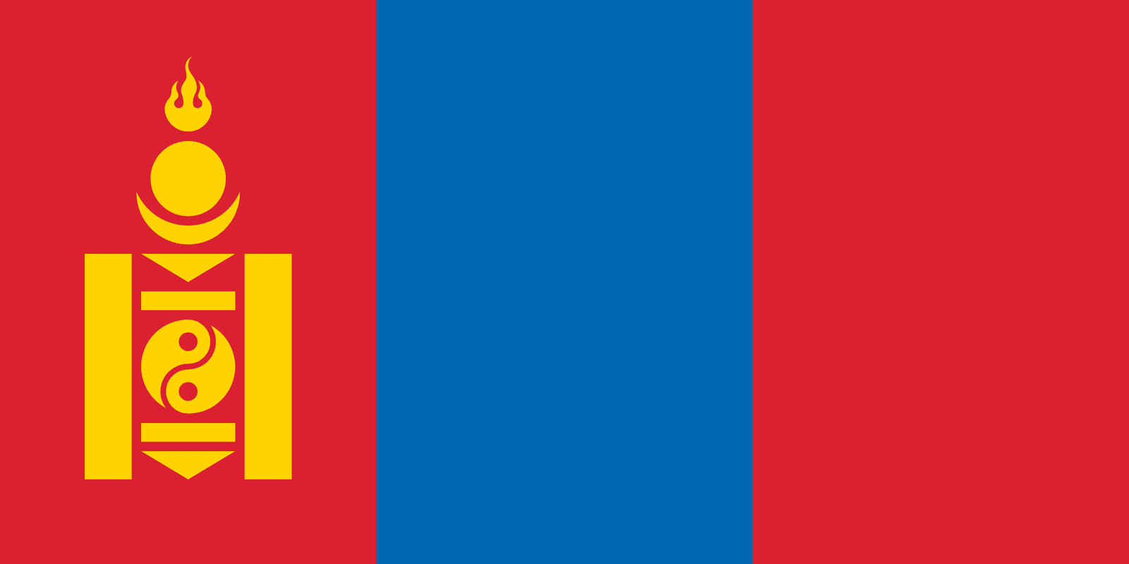 Mongolia Flag - Fabplaces 
