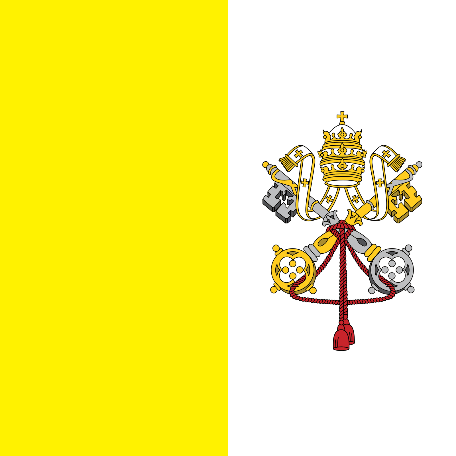 Holy See Flag - Fabplaces 